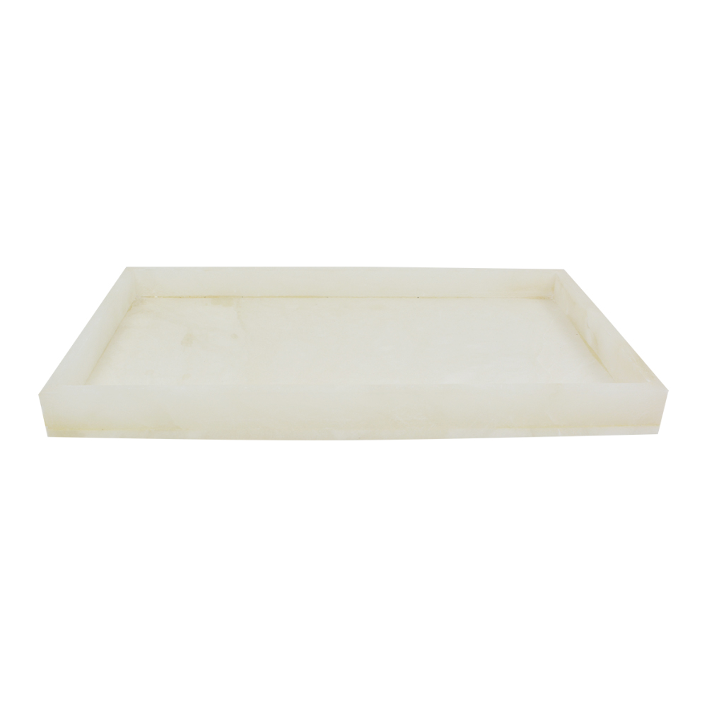 (bathroom) Amenity Tray 1 White Marble L 32cm X W 17.5cm X H 3cm