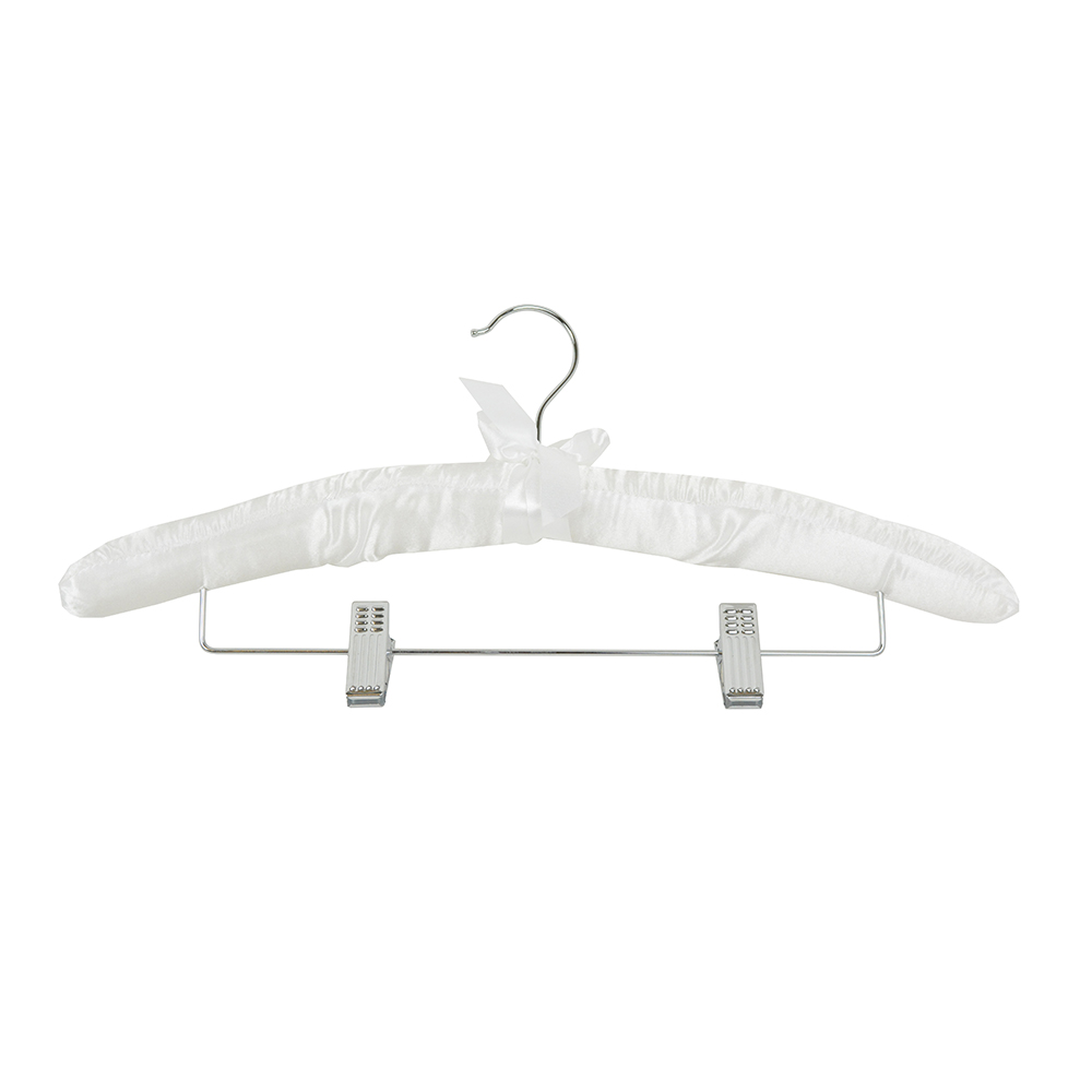 (room) White Satin And Metal Skirt Hanger L43 Cm W3.5 Cm H19 Cm.jpg