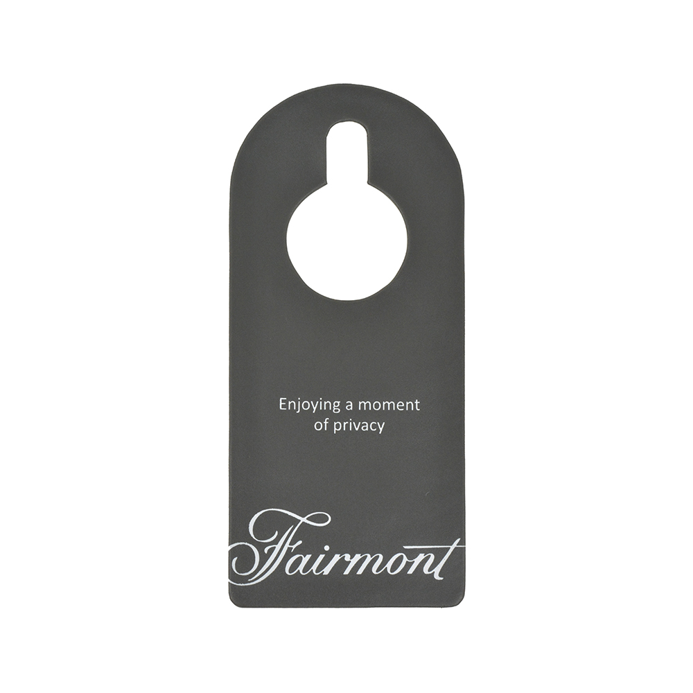 Mwdh106 Dnd Sign Grey Faux Leather With White Wording L 11 Cm X W 24 X H 0.4 Cm