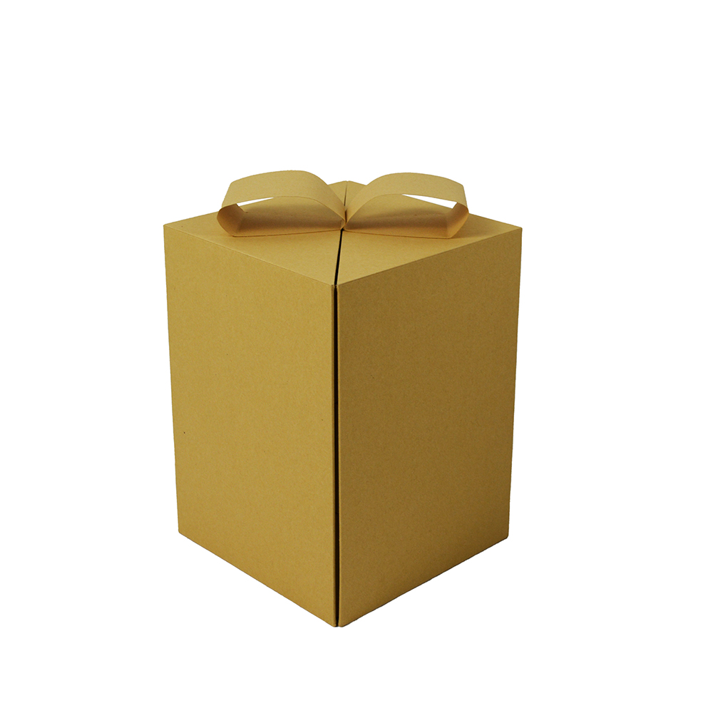 Mwu854 Yellow Cardboard Takeaway Packaging L 15.8 Cm X W 15.8 Cm X H21.6 Cm