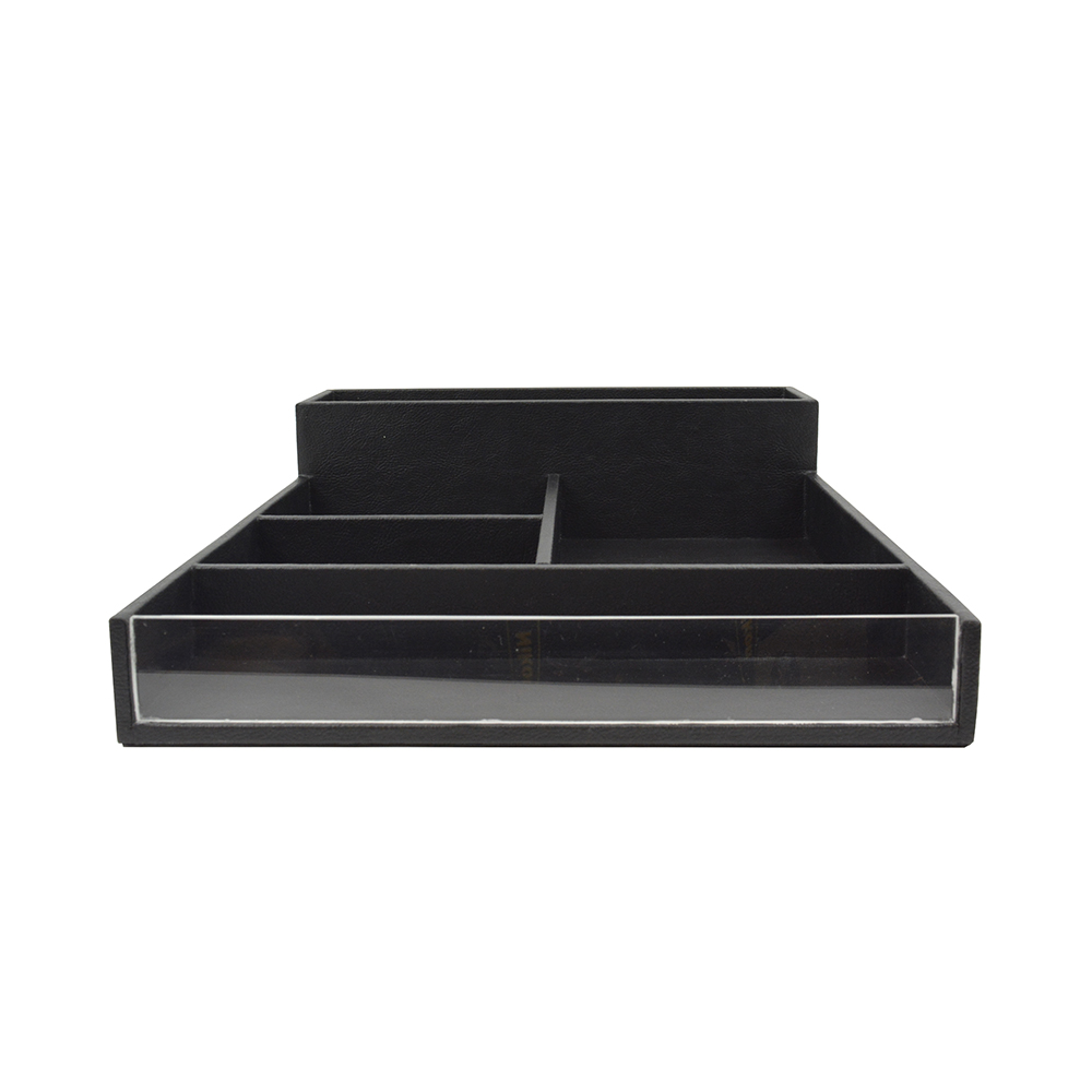 Mixbar Box Black Leatherette L 34 Cm X W 44 Cm X H 10.3 Cm